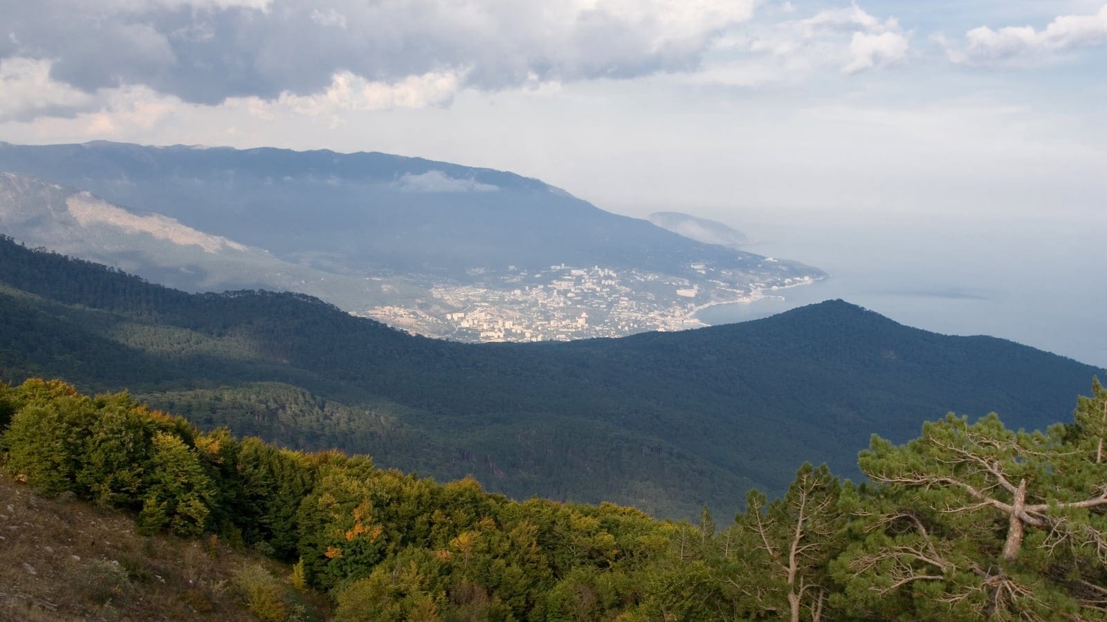 Crimean submediterranean forest and mountain-coast terrain.