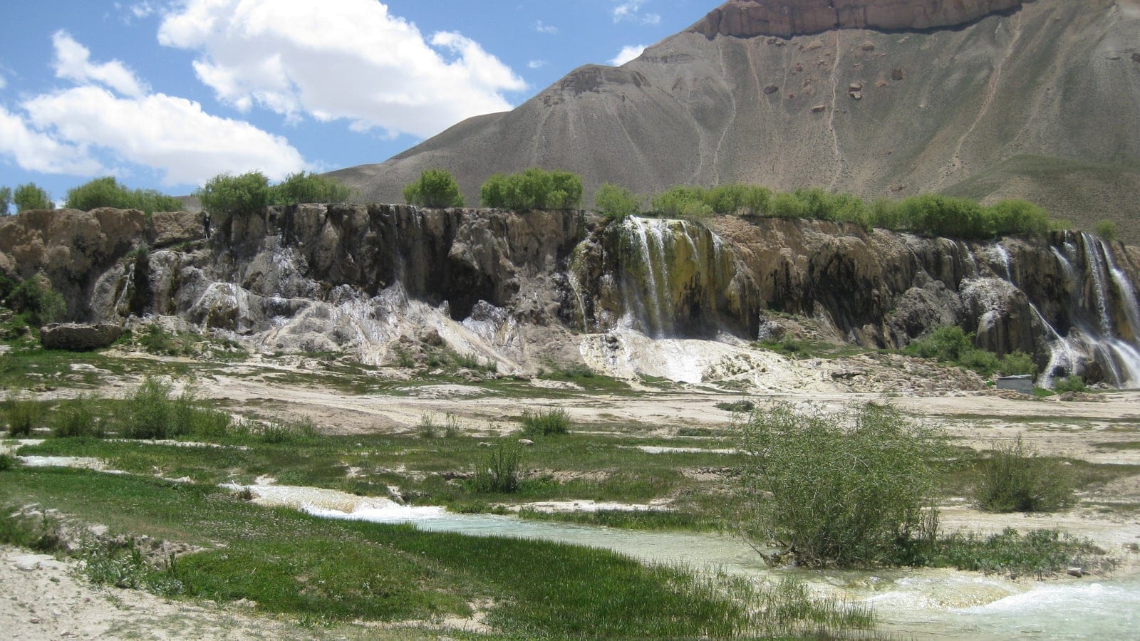 Ghorat-Hazarajat alpine meadow and highland lake terrain at Band-e Amir.