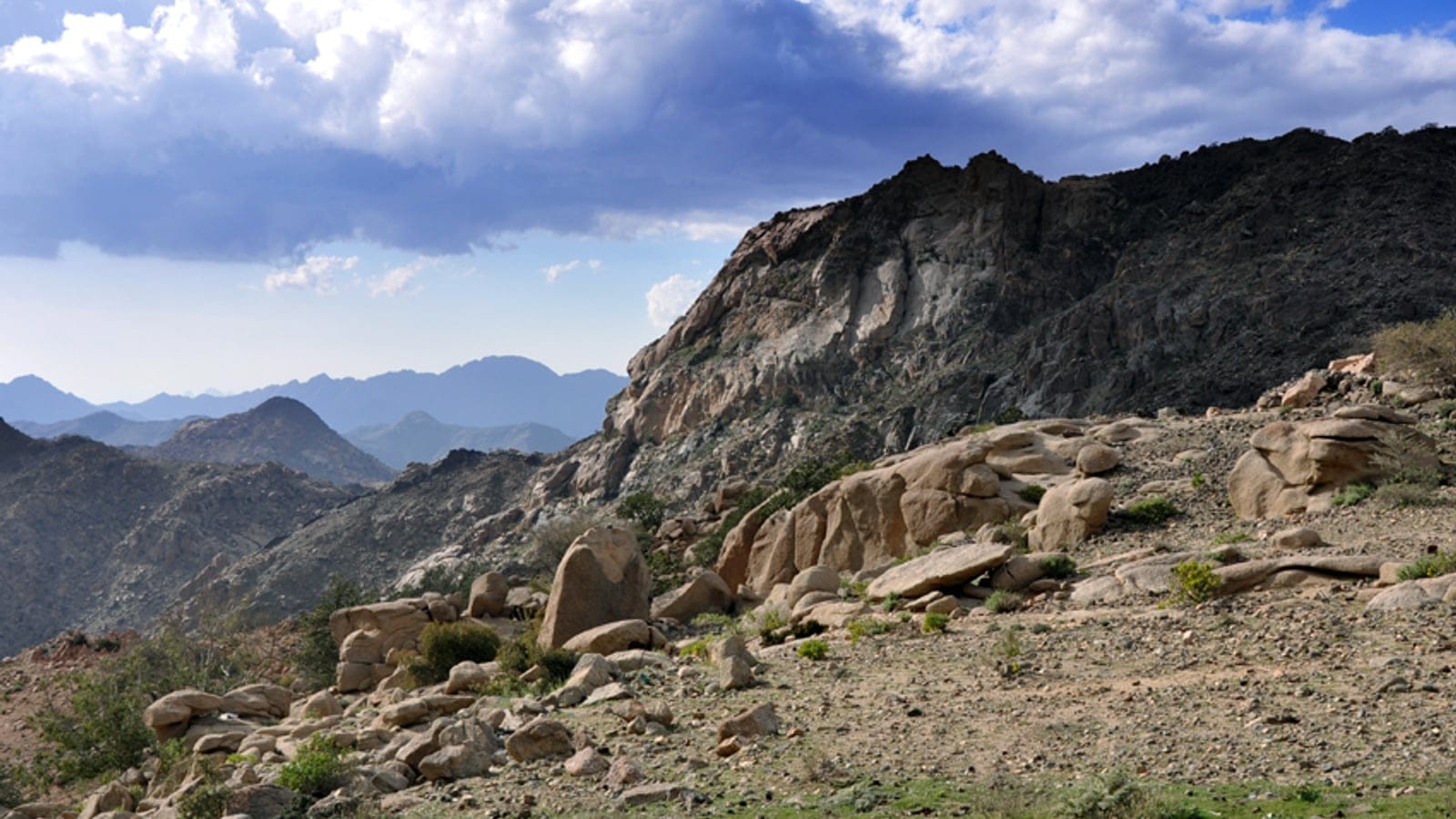 Natural landscape from Safah village in Maysan, western Saudi Arabia.